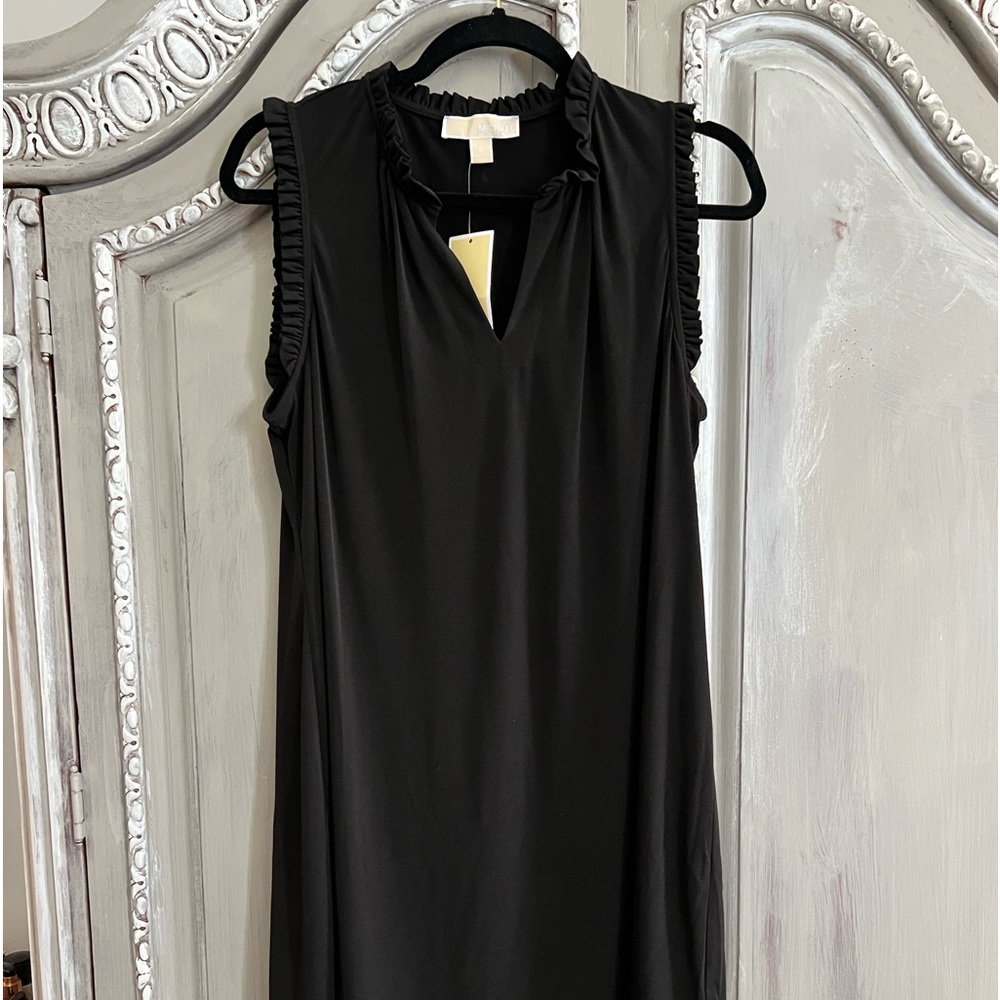 Michael Kors black sleeveless above knee dress